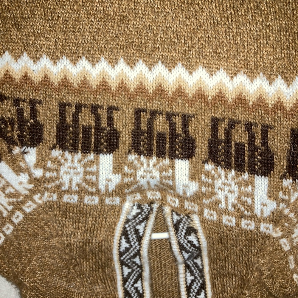 Winter hoodie alpaca fur